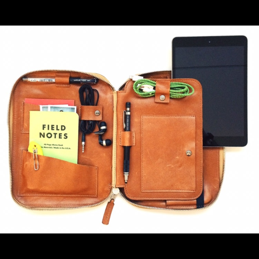 NWT Leather Tablet Portfolio Case